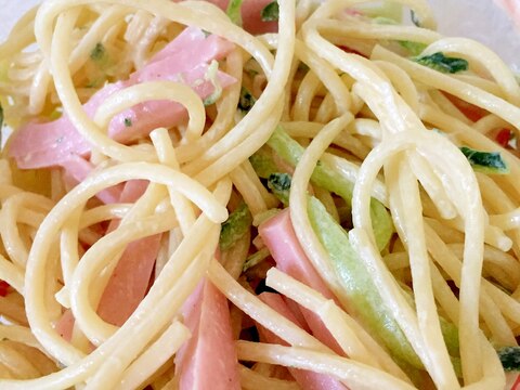 魚肉ソーセージときゅうりのスパゲティサラダ☆